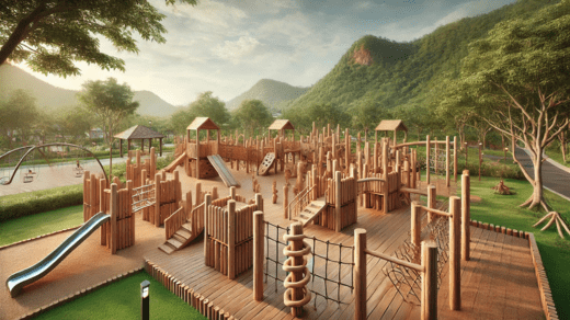 timber playground equipment